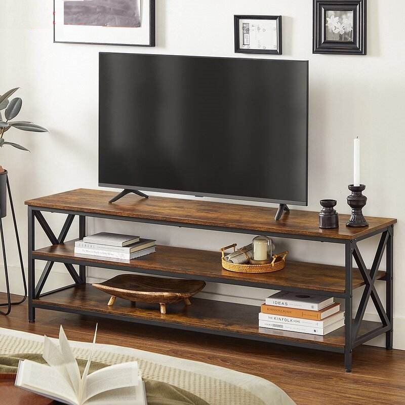 میز تلویزیون مدل MDT385 (چوبی آهنی،آهن و چوب،چوب و آهن،آهنی چوبی،روستیک)