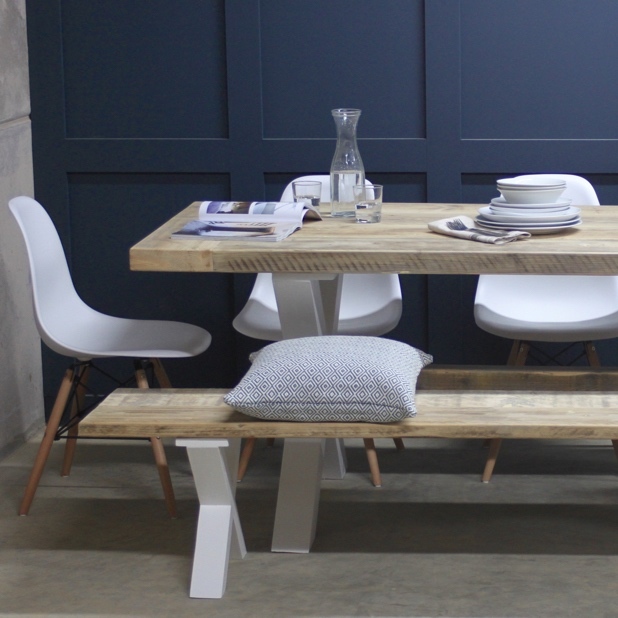 میز ناهارخوری مدل Masis E2( آهن و چوب چوب و آهن آهنی چوبی چوبی آهنی)