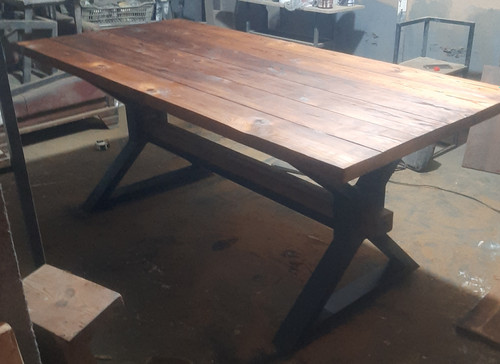 میز ناهازخوری مدل INDUSTRIAL (آهن و چوب چوب آهن چوبی آهنی)