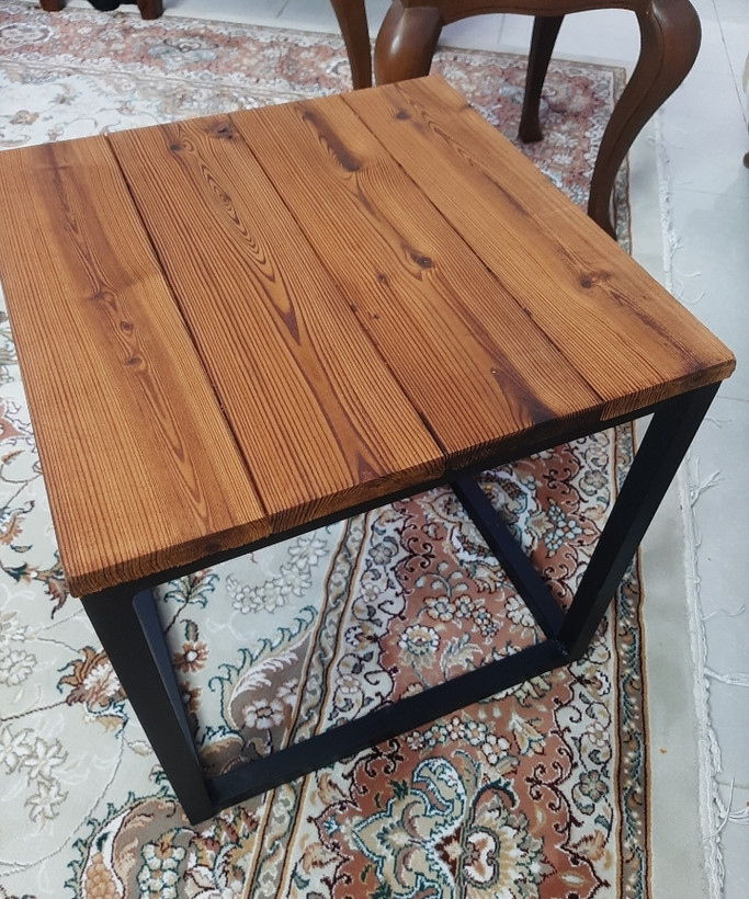 گل میز مکعبی برند کیوود(طرح اصلی کیوود) مدل key square (چوبی آهنی،آهن و چوب،چوب و آهن،آهنی چوبی،روستیک)