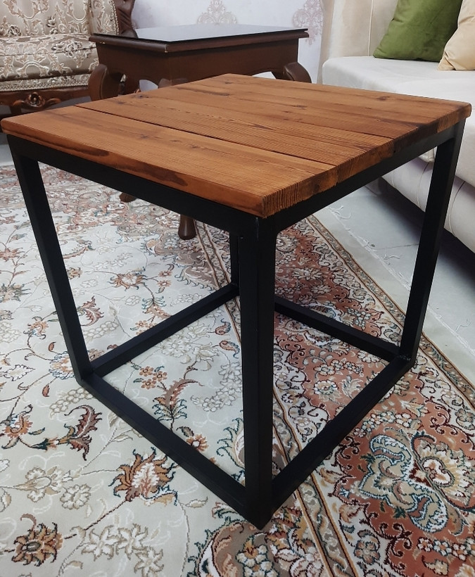 گل میز کیوود مجموعه سه عددی (اصلی کیوود) مدل Key Square3(چوبی آهنی،آهن و چوب،چوب و آهن،آهنی چوبی،روستیک)